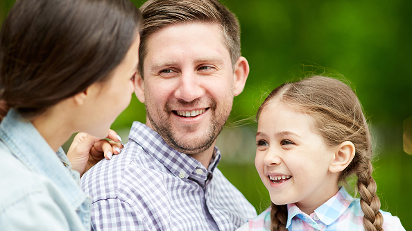 father with children